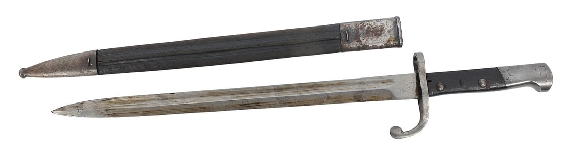 Brazilian Military WWI-WWII issue M-1908 Mauser Rifle Bayonet (A) - 3