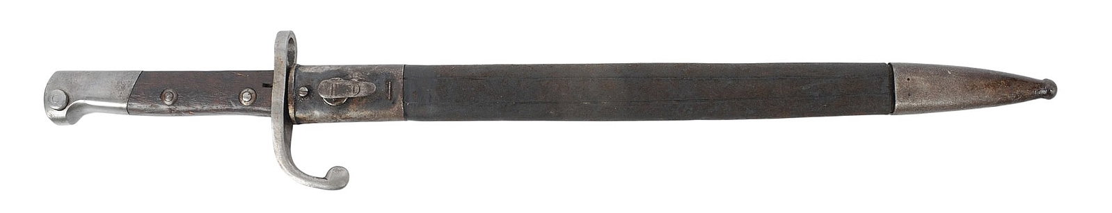 Brazilian Military WWI-WWII issue M-1908 Mauser Rifle Bayonet (A) - 4