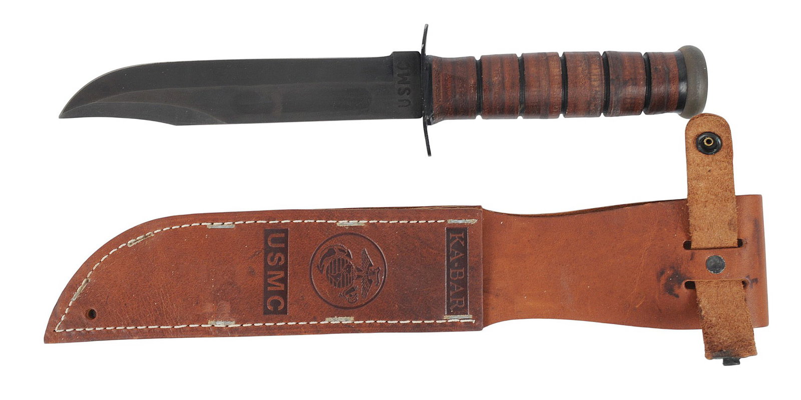 New Production USMC Marked Ka-Bar Fighting Knife with Original Box (KTS) - 2