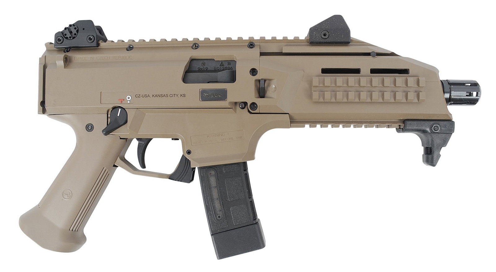 Czech CZ Scorpion EVO 3 S1 9mm Semi Auto Pistol FFL E012526 (W3M1) - 2