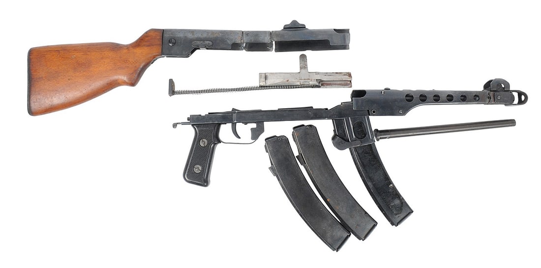 Cold War Era Polish PPS-43/52 7.62x25 Parts Kit, Magazines With Live Barrel (CWA1) - 2