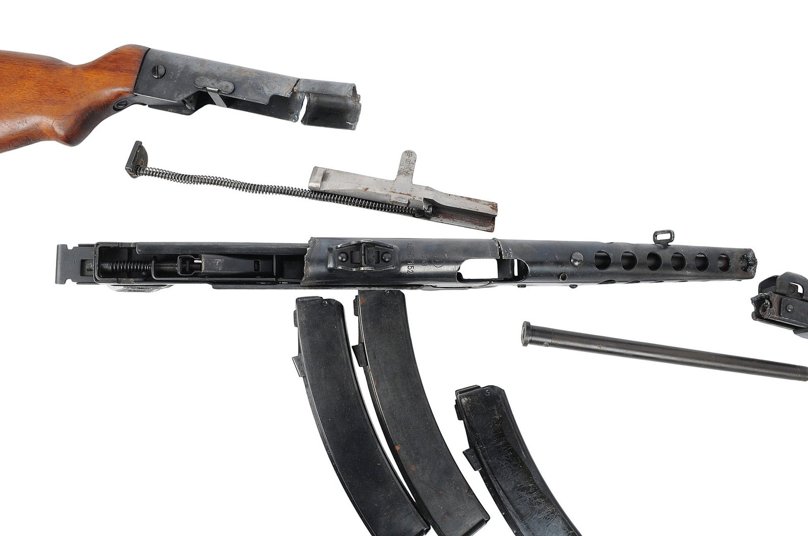 Cold War Era Polish PPS-43/52 7.62x25 Parts Kit, Magazines With Live Barrel (CWA1) - 6