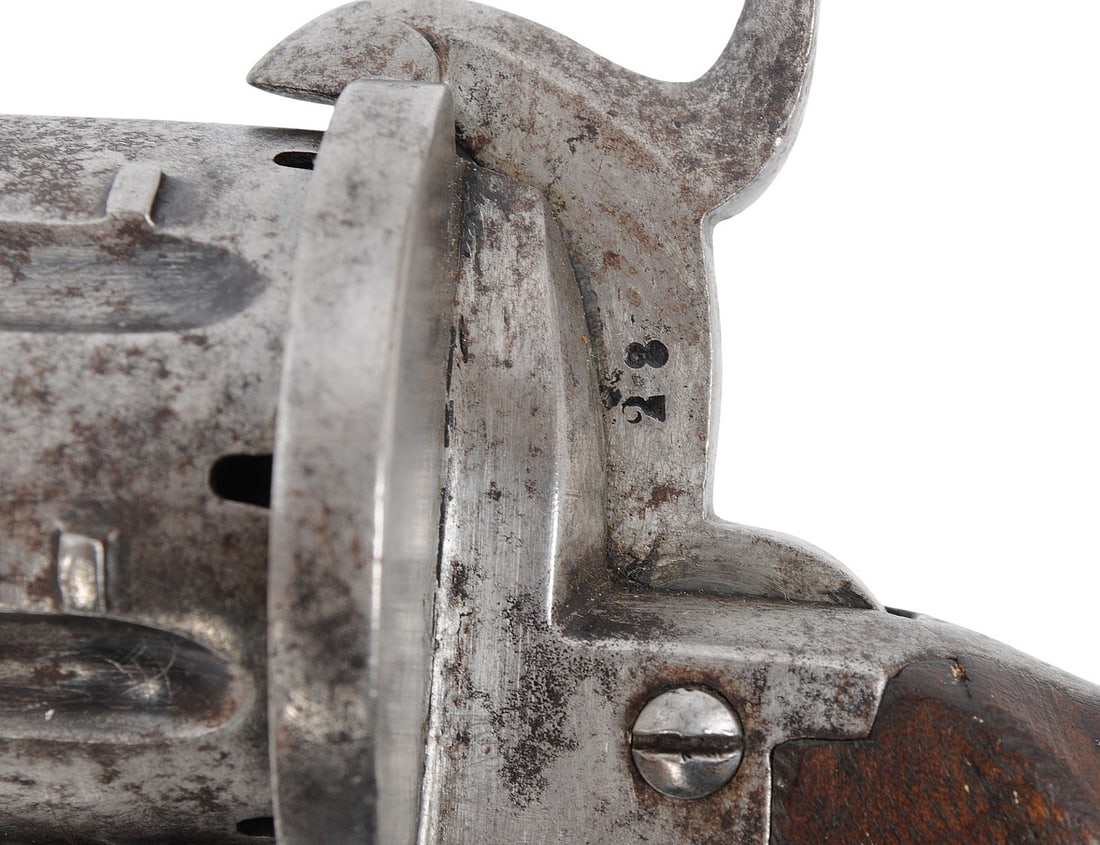 Civil War era 12 mm Pinfire Double-Action Revolver - Antique (A1) - 3