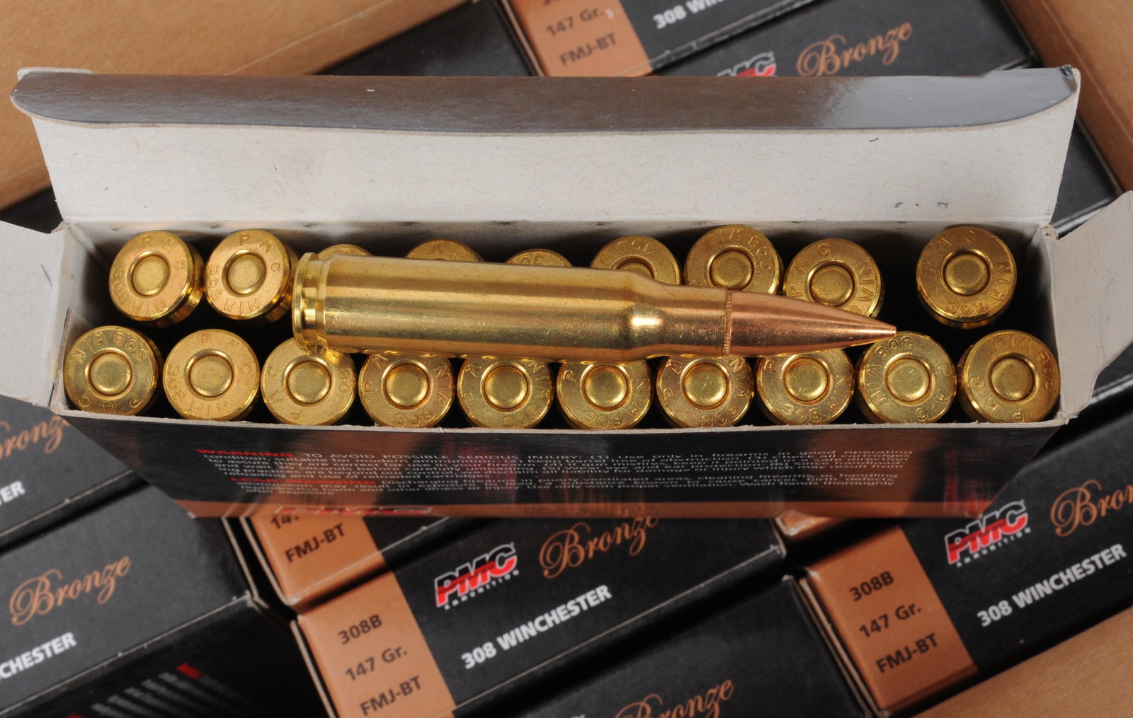PMC .308 Win 147gr FMJ-BT Ammo Lot of 500 Rounds (S6J) - 2
