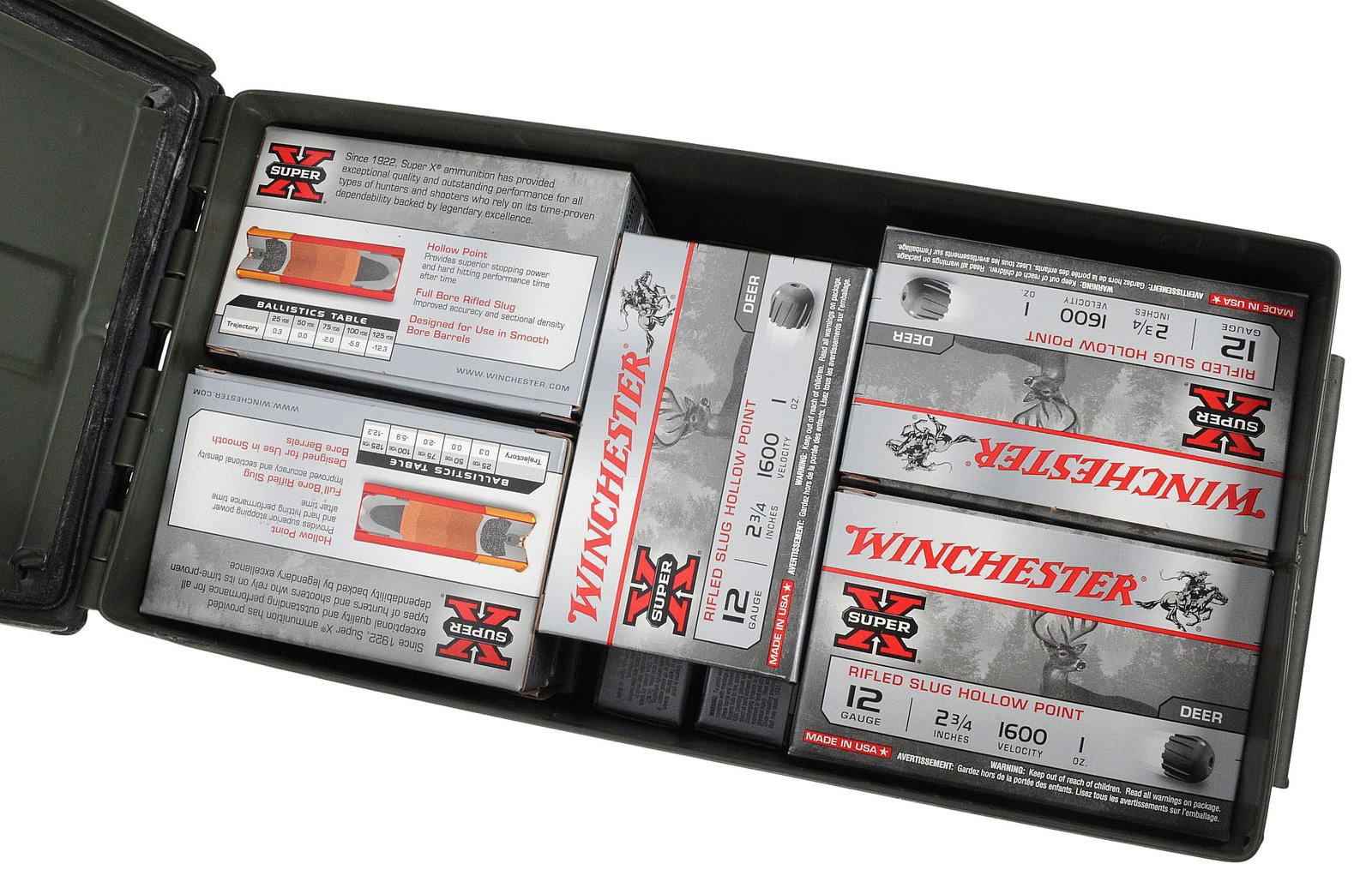 Winchester Super X 12 Ga. Ammo Can Lot of 150 Shells (S6J) (1 of 2)