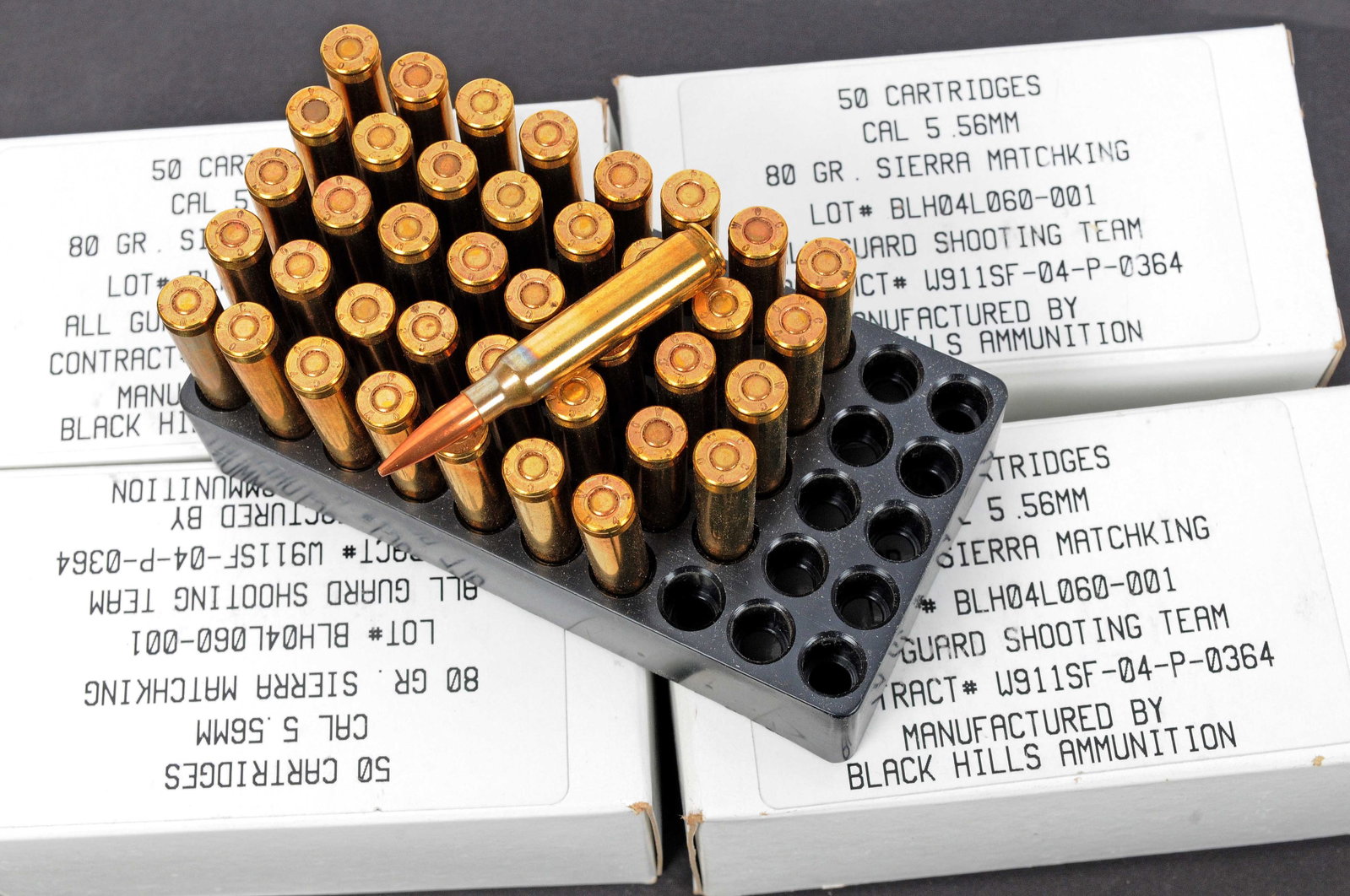 Sierra Matchking 80gr 5.56x45mm Ammo Lot of 190 Rounds (WMT) - 2