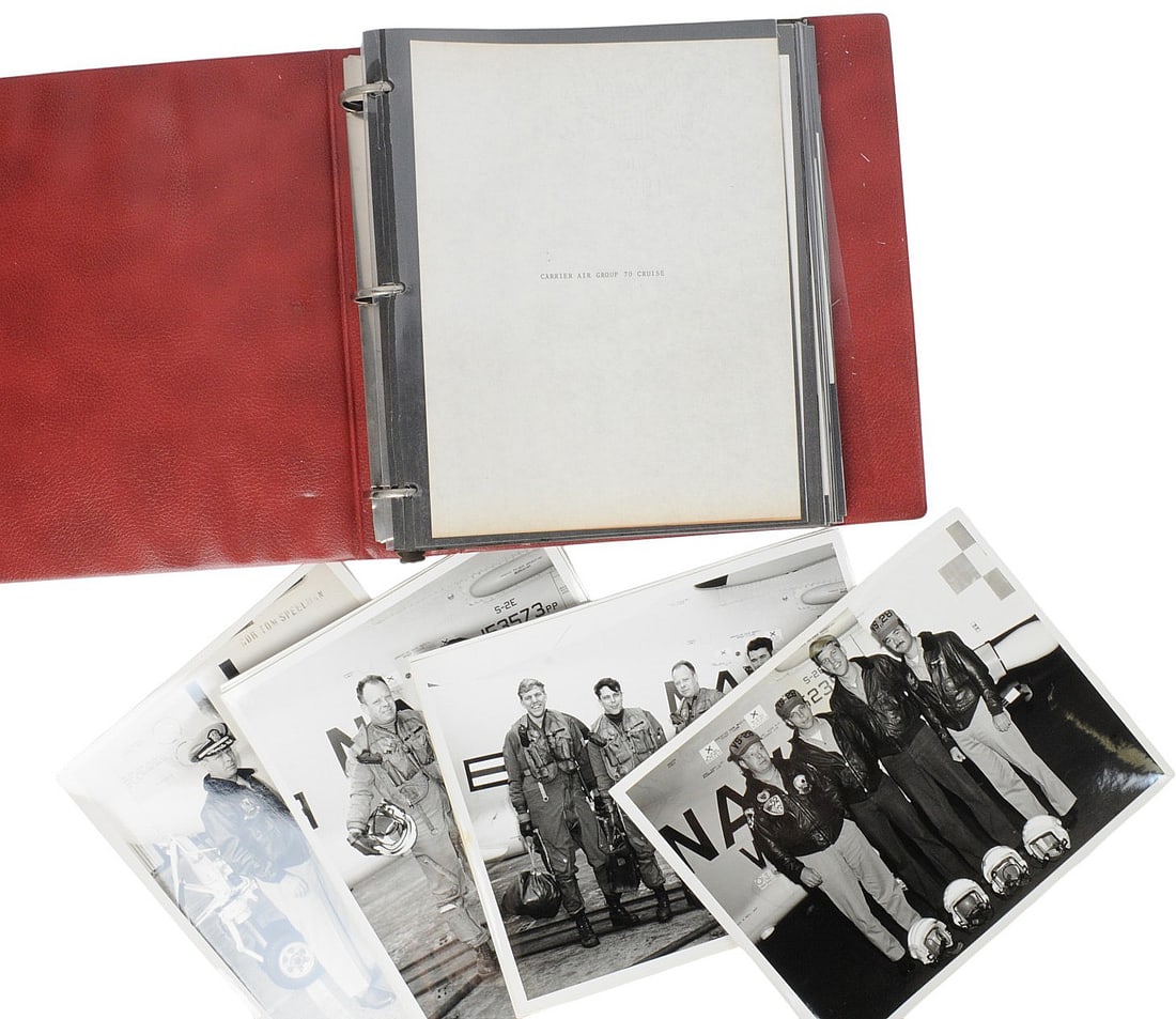 US Navy CVSGR-70 Scrapbook and Photo Album Lot of 2 (B4M) - 2
