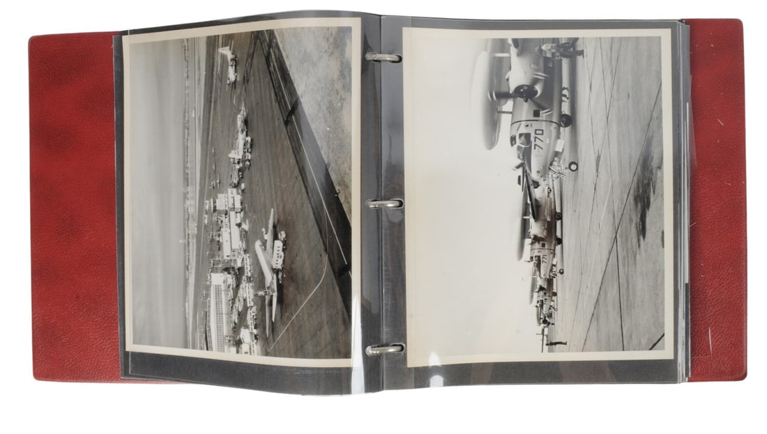 US Navy CVSGR-70 Scrapbook and Photo Album Lot of 2 (B4M) - 4