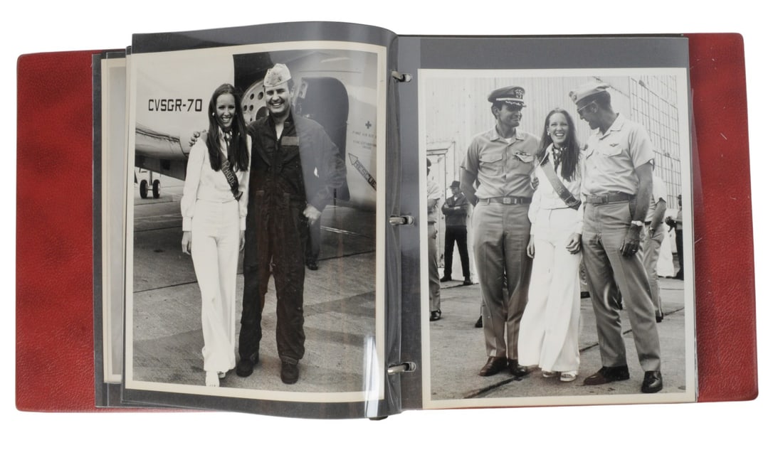 US Navy CVSGR-70 Scrapbook and Photo Album Lot of 2 (B4M) - 5