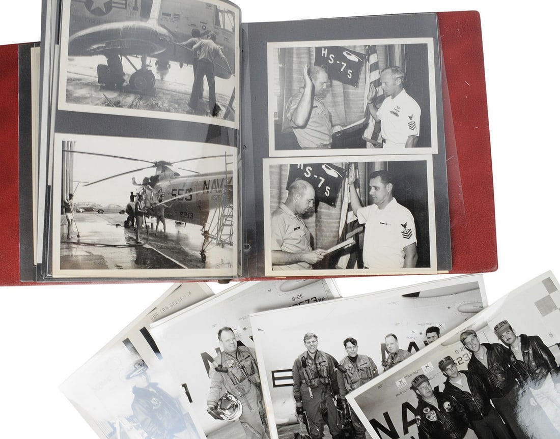 US Navy CVSGR-70 Scrapbook and Photo Album Lot of 2 (B4M) - 6