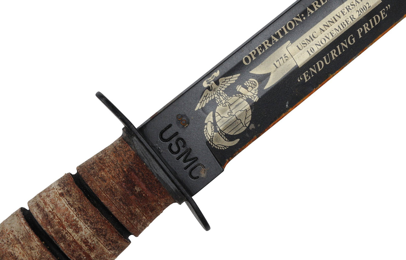 USMC Marked Operation Arlington Ridge Commemorative KA-BAR Fighting Knife (KTS) - 5