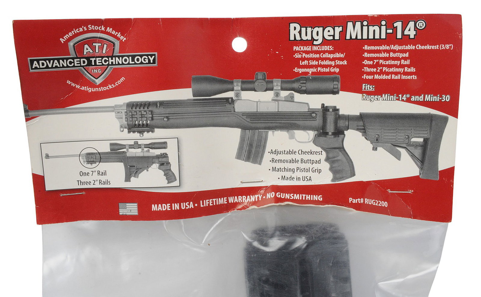 Advanced Technologies Strike Force Mini 14/30 Tactical Stock Set (T2M) - 2