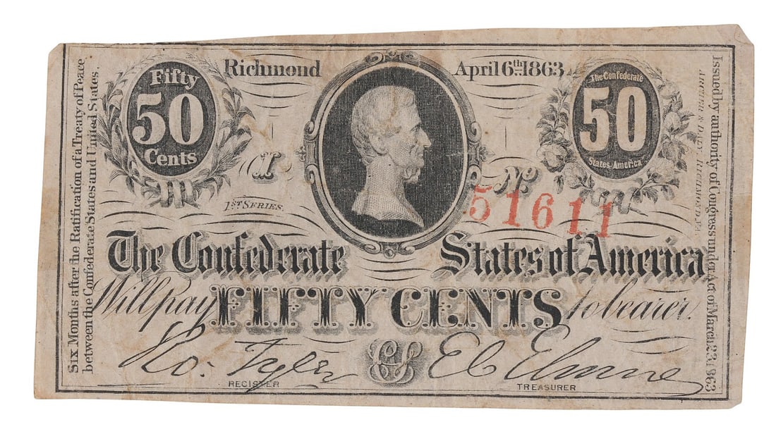 Civil War Confederate Currency Lot of 4 (A) - 3