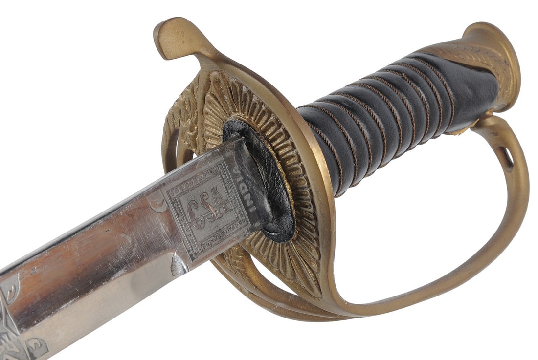 Indian Made Reproduction Confederate Field Officers Sword (K4J) - 11