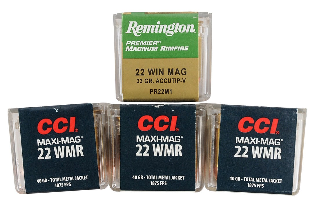 .22 WMR Ammunition Lot of 4 Boxes (RW) - 3
