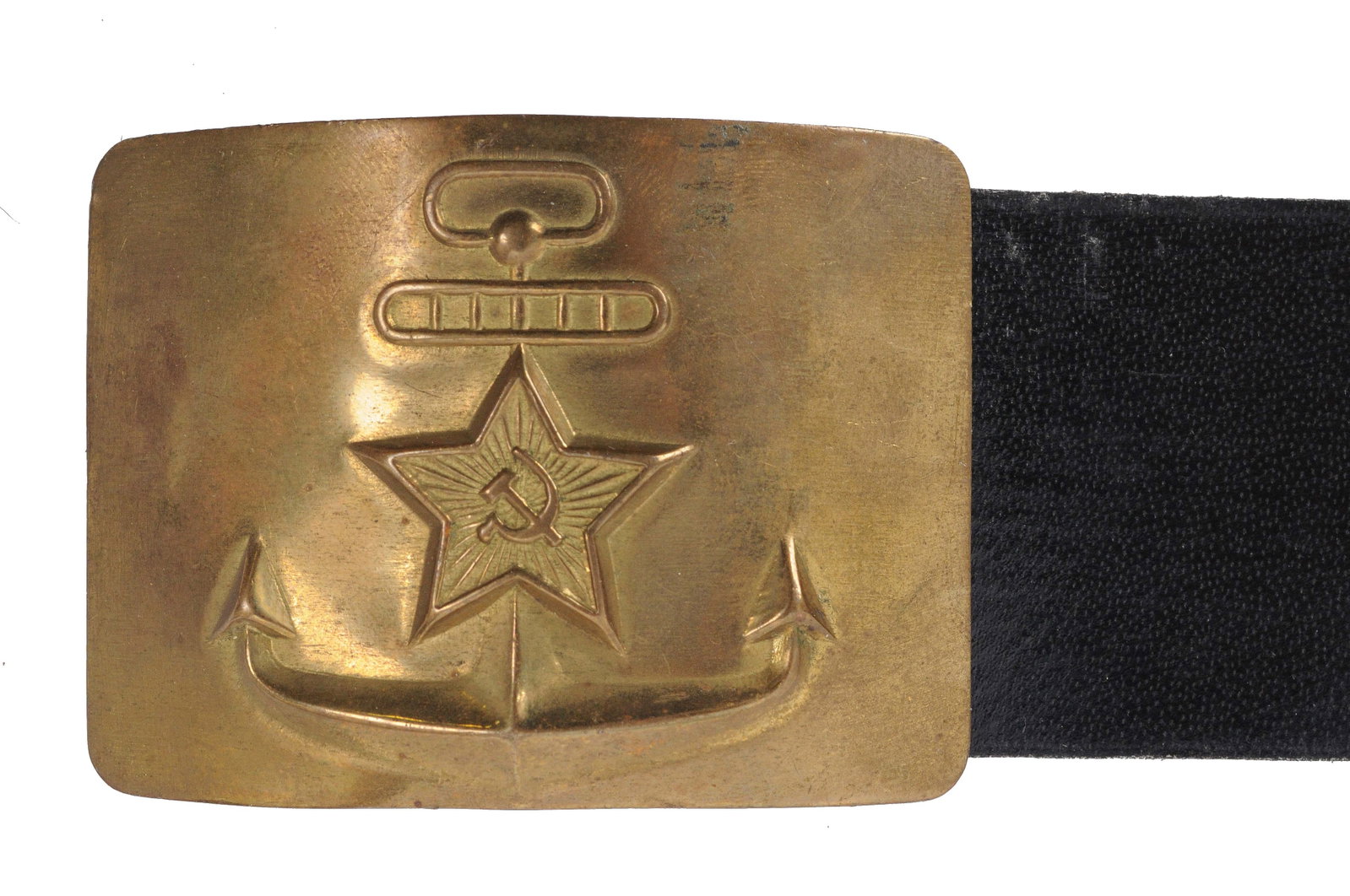 Soviet Russian WWII - Cold War Era Army and Navy Belt / Buckle Lot of 2 (RA) - 2