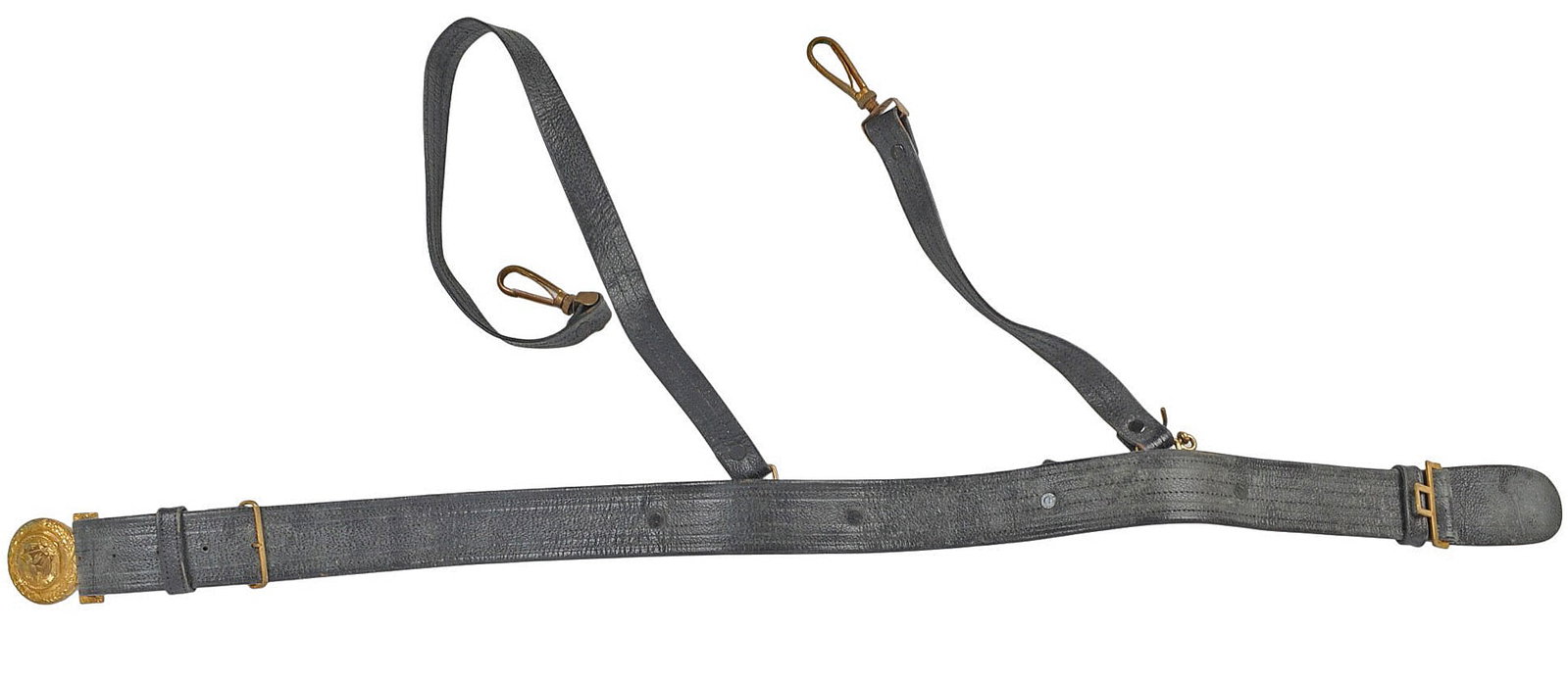 US Navy WWI Officers Dress Belt and Buckle (HKR) - 2