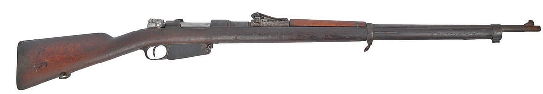 Peruvian Model 1891 Mauser 7.65mm53 Bolt Action Rifle FFL 3585 (A1): A Peruvian Model 1891 Mauser 7.65mm53 Bolt Action Rifle in fair to good condition with a dark and dirty bore. The action appears to function properly with heavy wear and surface rust to the original f