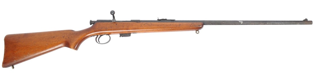 Birmingham Small Arms Co. "Sportsman 5" 22LR Bolt Action Rifle FFL KC45583 (A1): A Birmingham Small Arms Co. "Sportsman 5" 22LR Bolt Action Rifle in fair to good condition with a bright and defined bore. The action appears to function with moderate wear to the original finish and