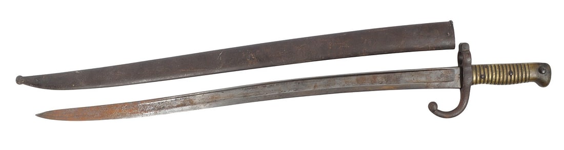 Scarce German Made French Contract Model 1866 Chassepot Saber Bayonet (A) - 2