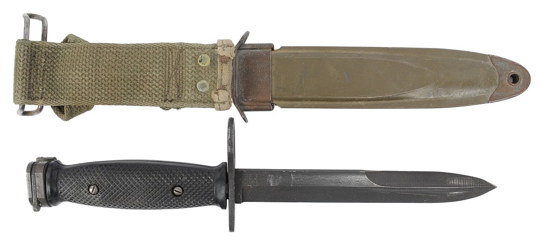 US Military Vietnam War era M16 Surplus M7 Rifle Bayonet (A) - 2