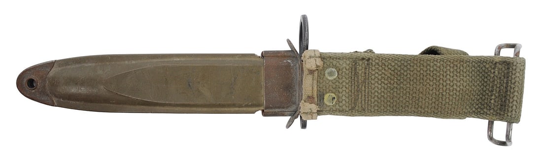 US Military Vietnam War era M16 Surplus M7 Rifle Bayonet (A) - 4