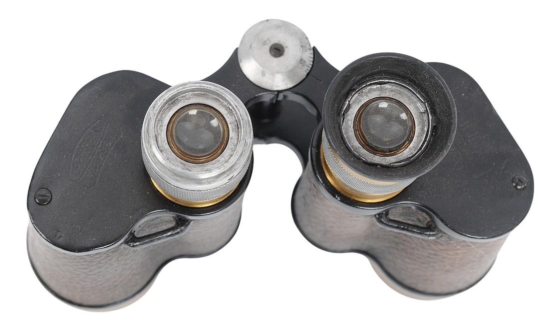 *German WWII Carl Zeiss Jena Silvamar 6x30 Field Binoculars (C3T) - 2