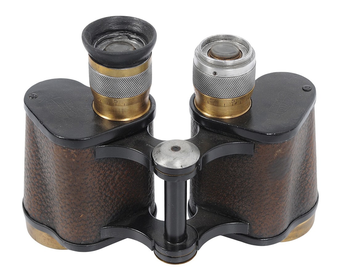 *German WWII Carl Zeiss Jena Silvamar 6x30 Field Binoculars (C3T) - 3