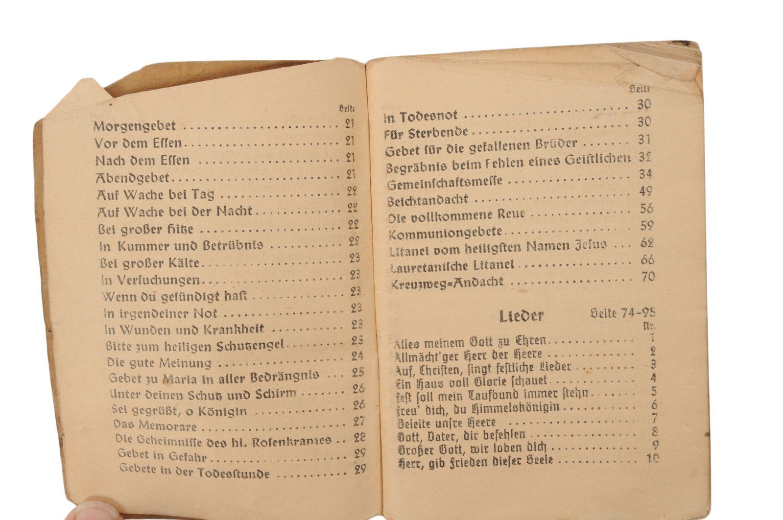 *German WWII Catholic Song Book "Feldgelangbuch" (C3T) - 4