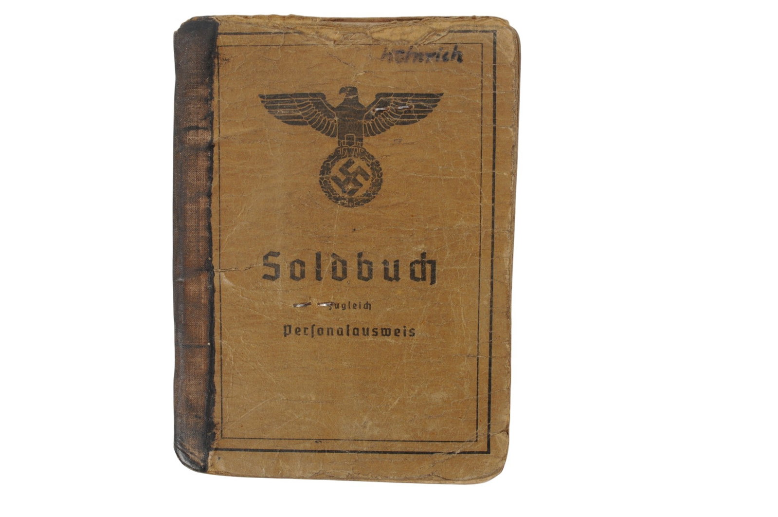 *German WWII Sold Buch, Reich pass, and Late War Propaganda Pamphlet Lot of 3 (C3T) - 2