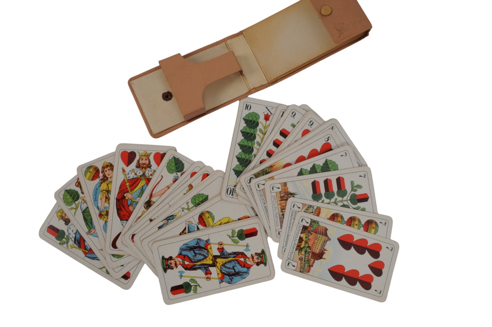 *German WWII Vintage Playing Card Set, Calendar Planning Book, and Eraser Lot of 3 (C3T) - 3