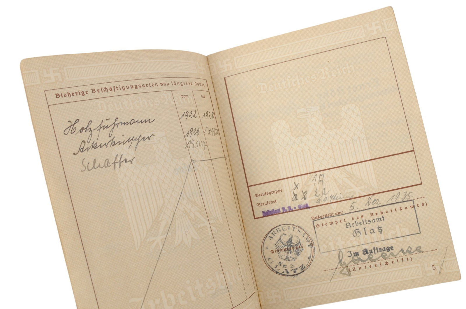 *German Pre WWII Weimar Identification Book Lot of 2 (C3T) - 3