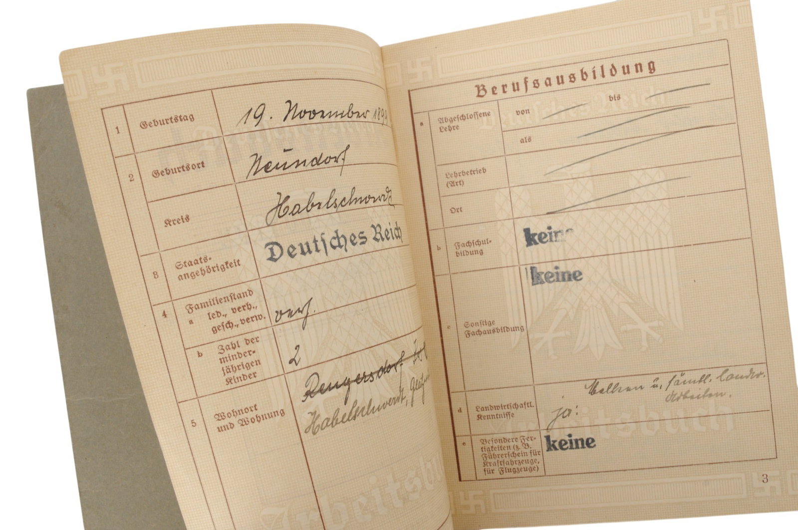 *German Pre WWII Weimar Identification Book Lot of 2 (C3T) - 6