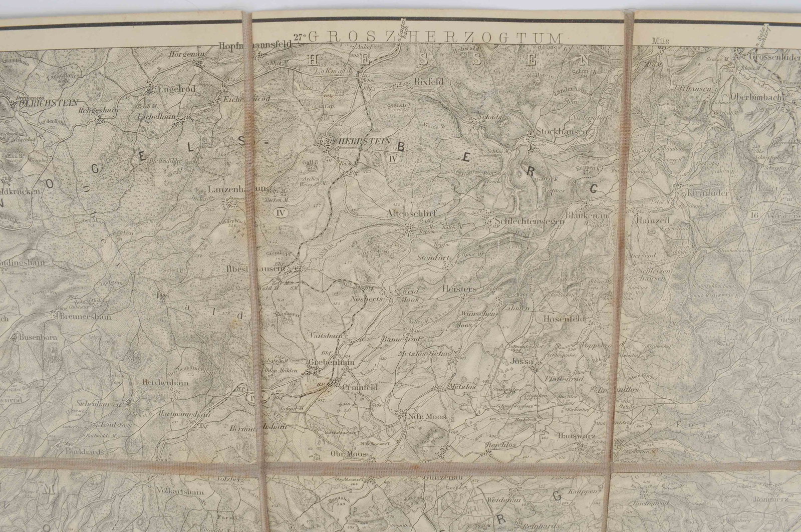 Imperial German Pre WWI to WWI 1913 Dated Field Map (RDL) - 5