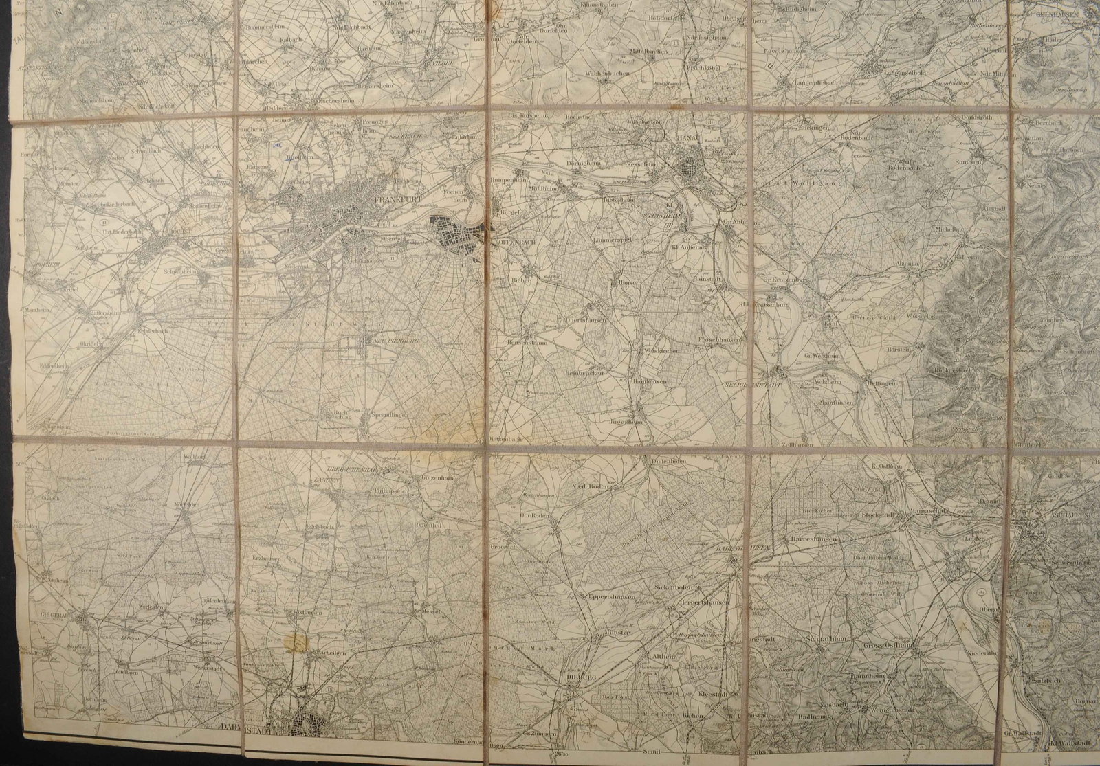 Imperial German Pre WWI to WWI 1913 Dated Field Map (RDL) - 6