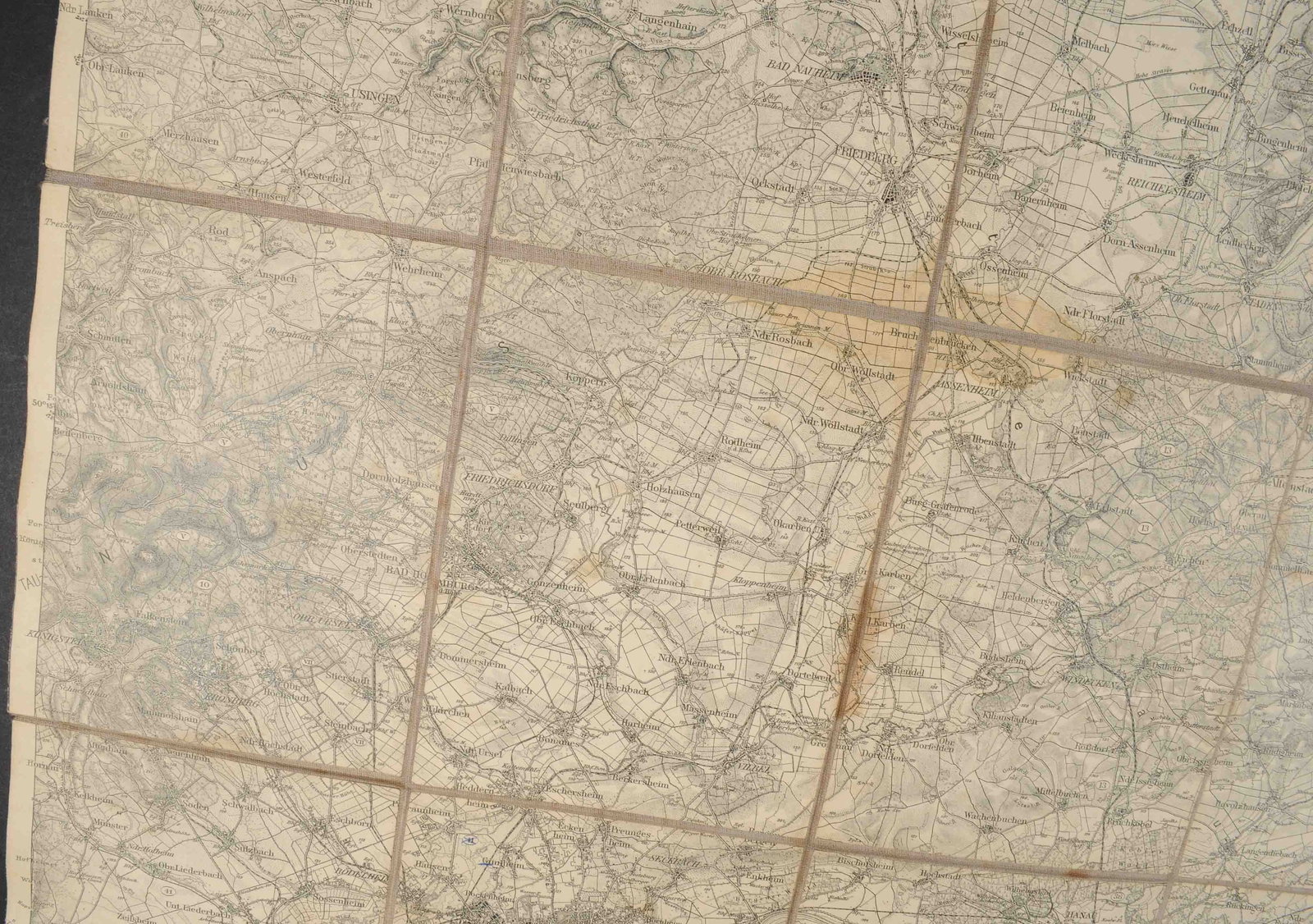 Imperial German Pre WWI to WWI 1913 Dated Field Map (RDL) - 7