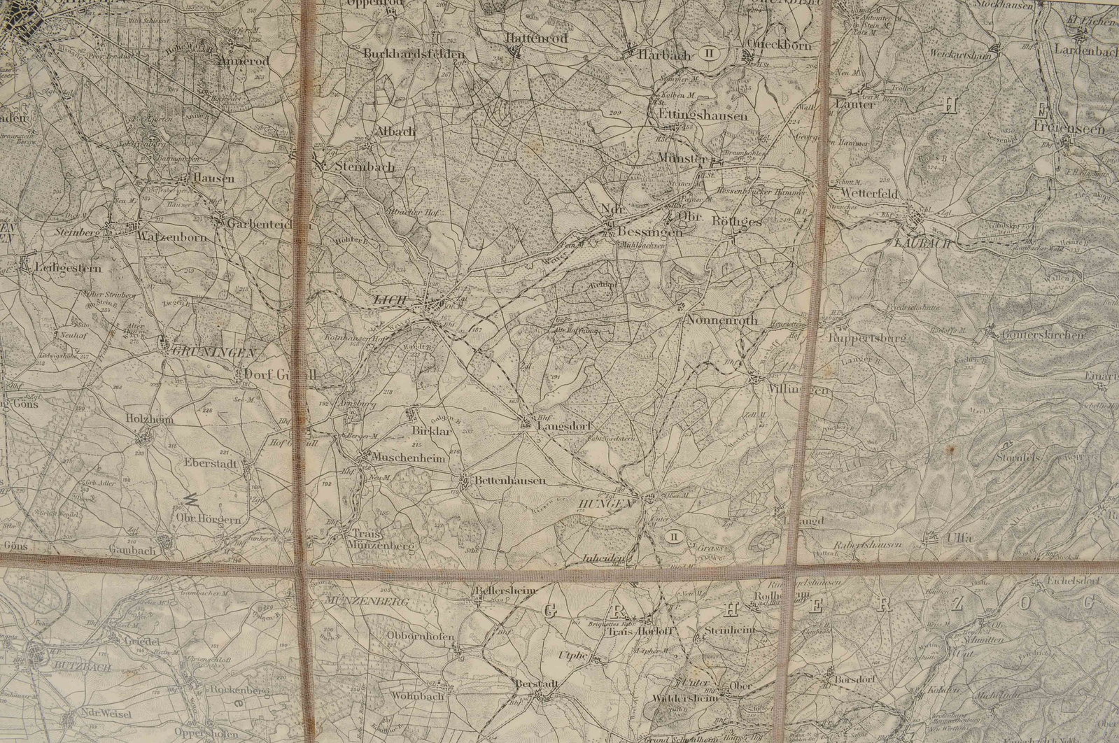 Imperial German Pre WWI to WWI 1913 Dated Field Map (RDL) - 8