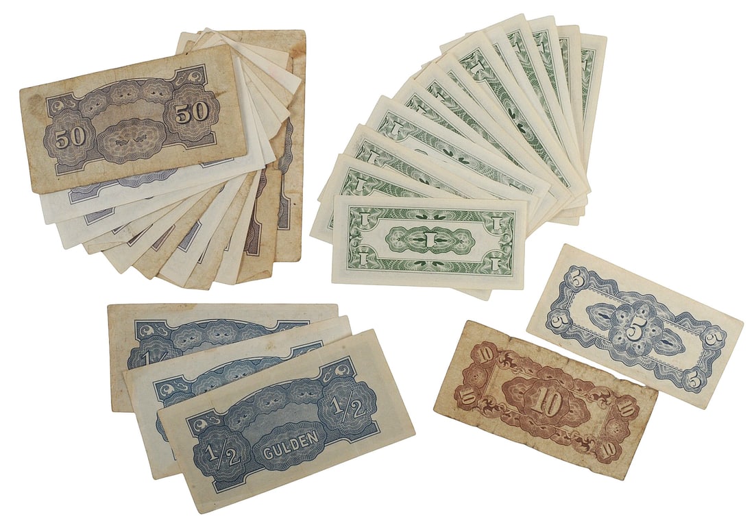 Imperial Japanese WWII Occupation Money Lot of 29 Bills(EDN) - 2