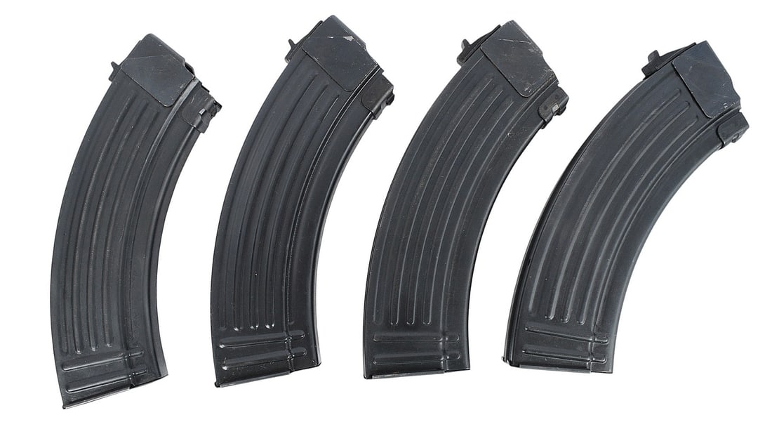 Hungarian AK47 Mag Pouch with 4 Steel 7.62x39mm AK 30 Rd. Magazines (SDJ) - 6