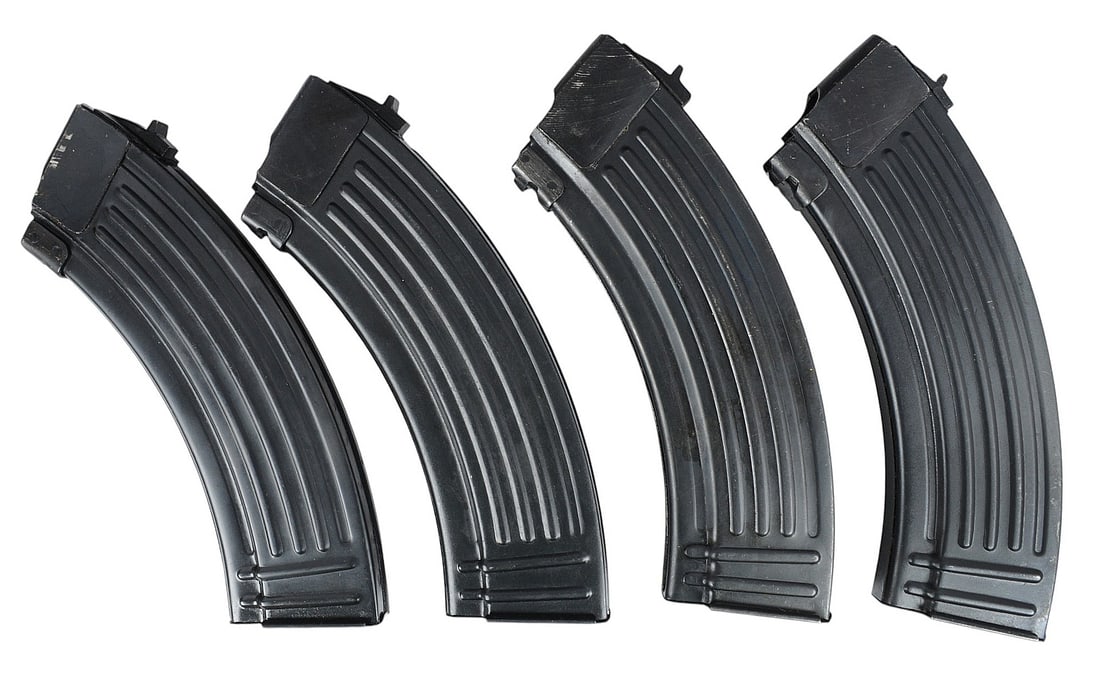 Hungarian AK47 Mag Pouch with 4 Steel 7.62x39mm AK 30 Rd. Magazines (SDJ) - 9