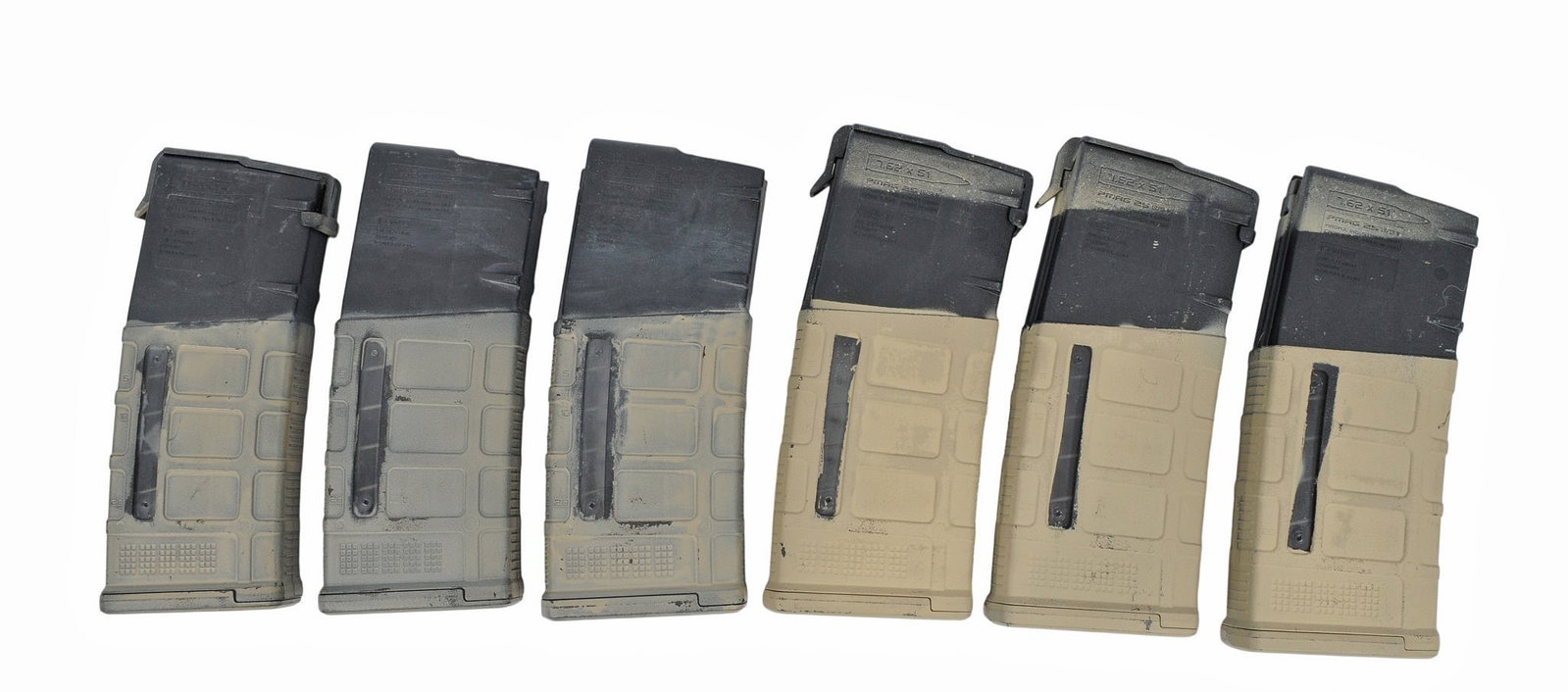 Magpul PMAG Painted FDE AR10 7.62x51mm/308 Win. 20 Rd. Magazine Lot of 6 (SJL) - 2