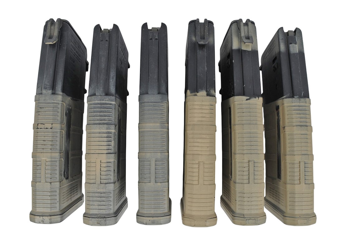 Magpul PMAG Painted FDE AR10 7.62x51mm/308 Win. 20 Rd. Magazine Lot of 6 (SJL) - 3