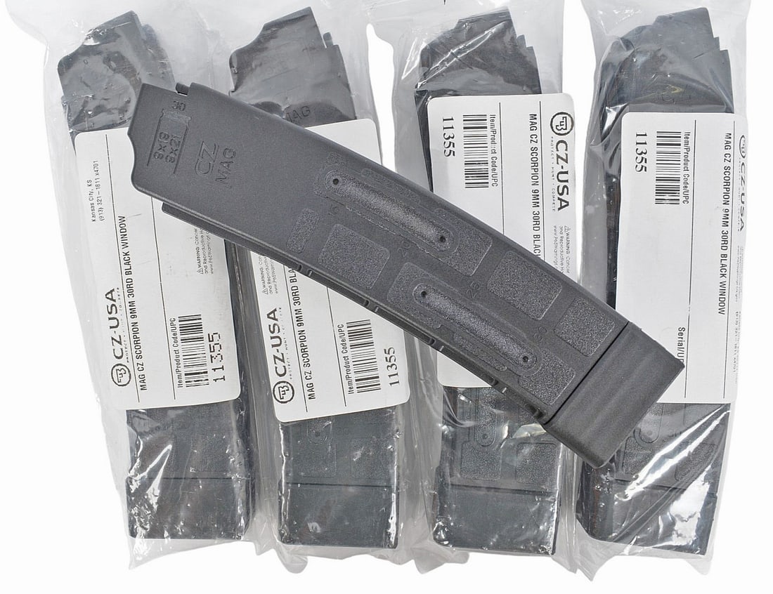 CZ and PGS EVO Scorpion 9mm Magazine Lot of 11(W3M) - 2