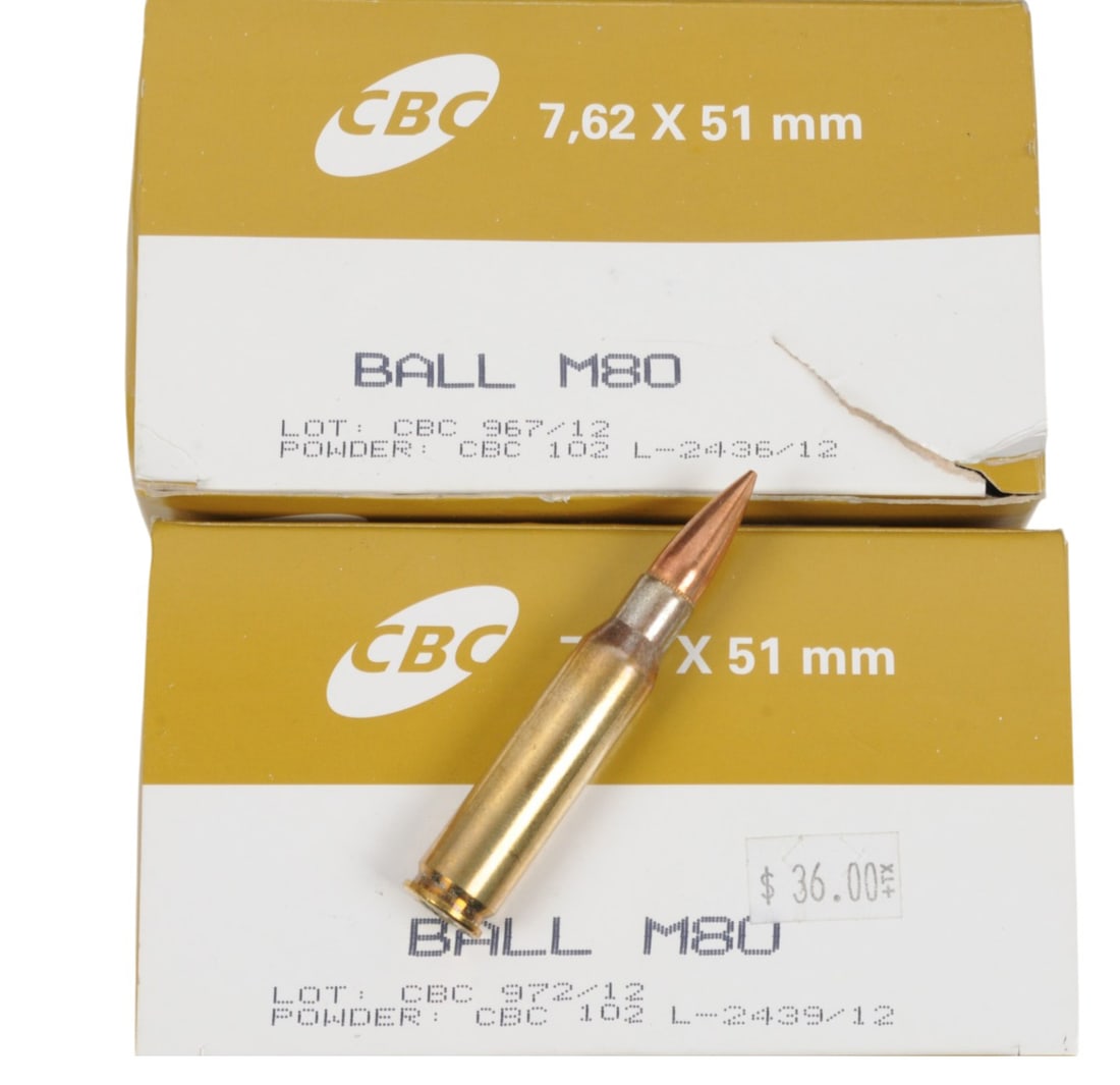 Brown Bear, Winchester, and CBC 7.62x39mm and 7.62x51mm Lot of 200 Rds. (LPA) - 4