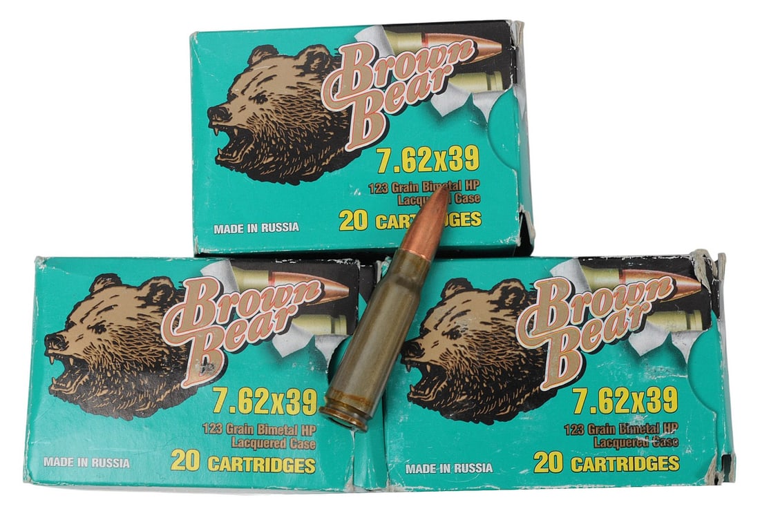 Brown Bear, Winchester, and CBC 7.62x39mm and 7.62x51mm Lot of 200 Rds. (LPA) - 5