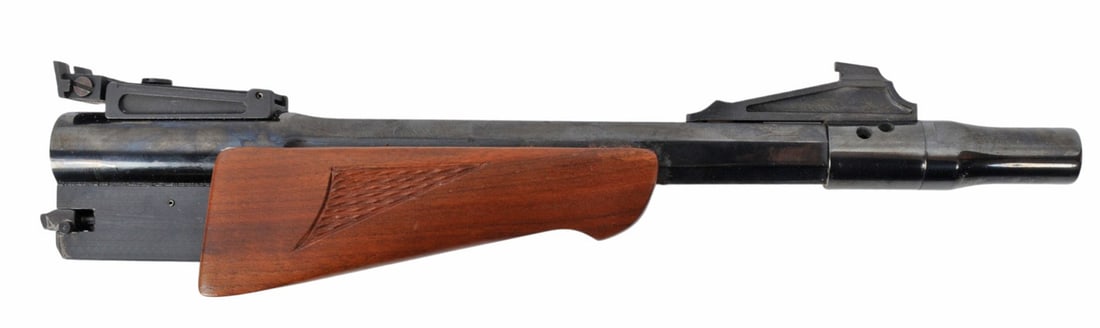 Thompson Center Arms Break Action 357 Mag. Barrel (EDN): A Thompson Center Arms Break Action 357 Mag. Barrel in good condition with a bright and defined bore that needs light cleaning.