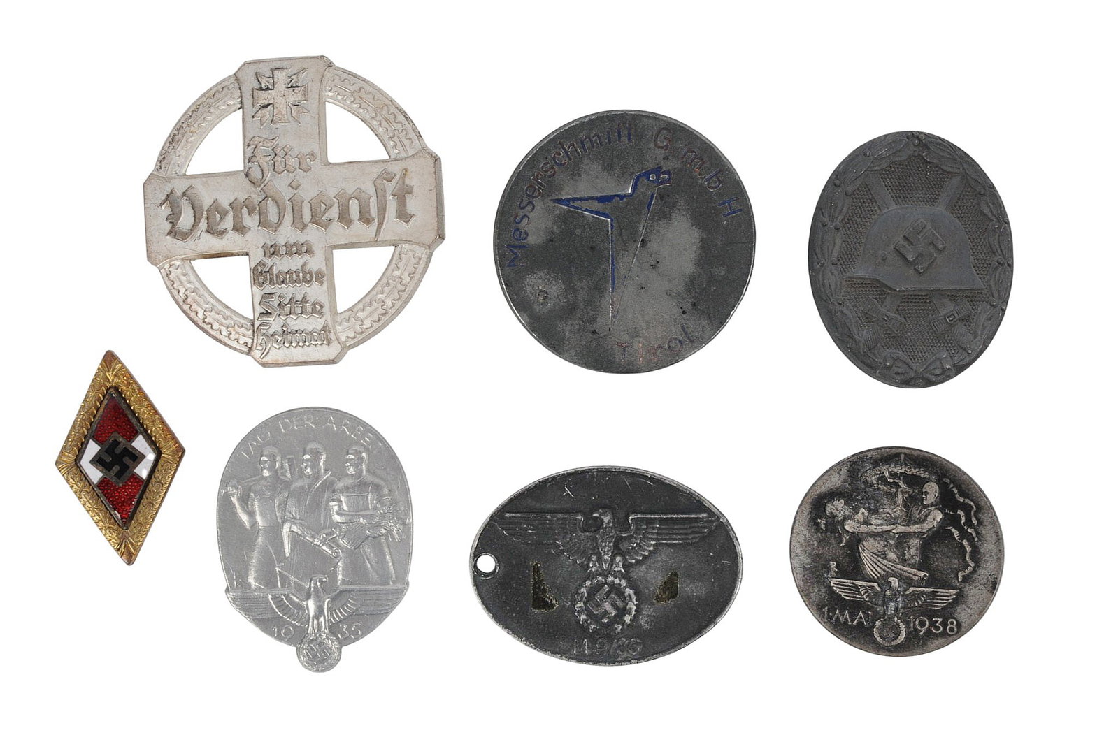 WW2 GERMAN BADGE LOT (C3T): WW2 GERMAN BADGE LOT