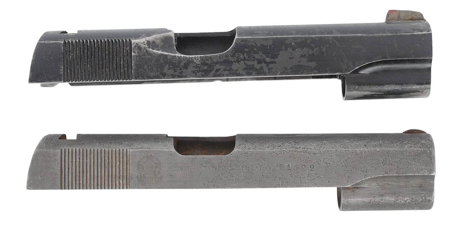 Two Brazilian Colt M1911 Contract Slides (A3W) - 4