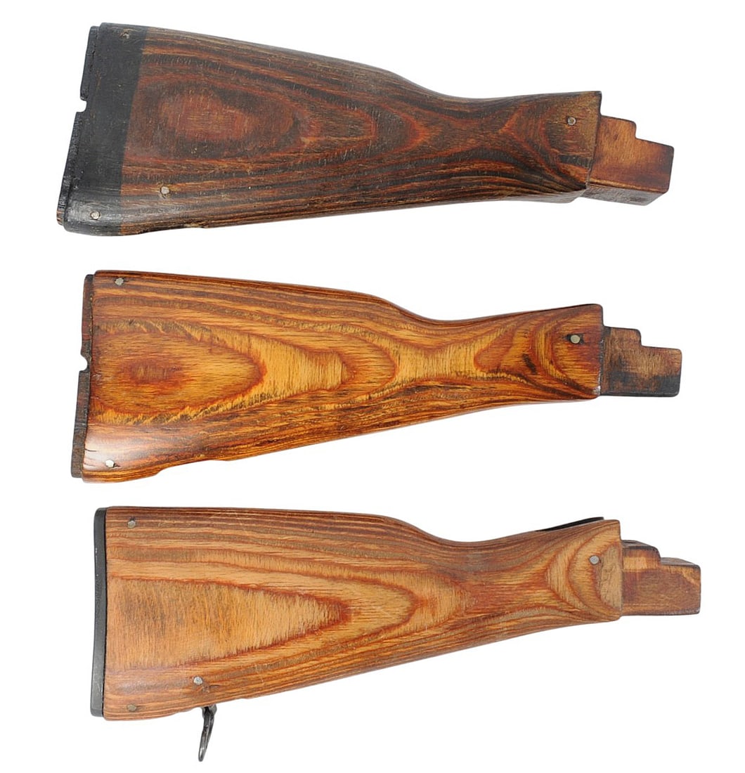Three Romanian MD.63/65 AK Wood Stock Sets (SDJ) - 2