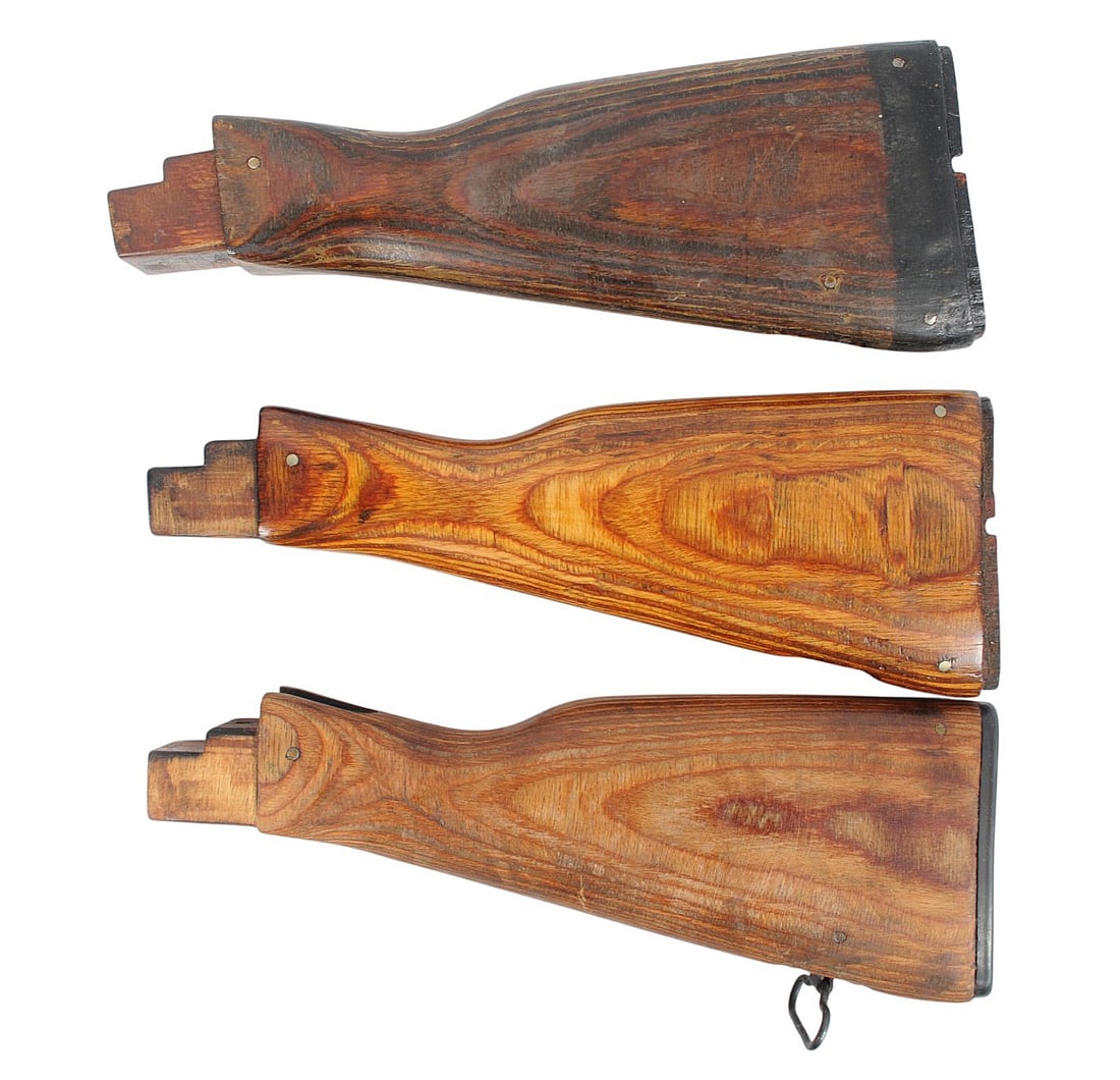 Three Romanian MD.63/65 AK Wood Stock Sets (SDJ) - 3
